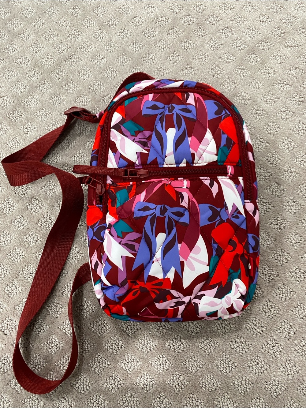 Vera Bradley Sling Backpack in Ultralight Bow Show